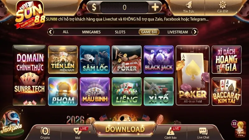 Game bài SUN88 có cơ chế vận hành minh bạch