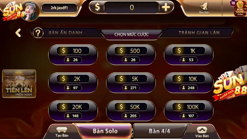 Game bài SUN88 luôn thu nhờ kho game đa dạng