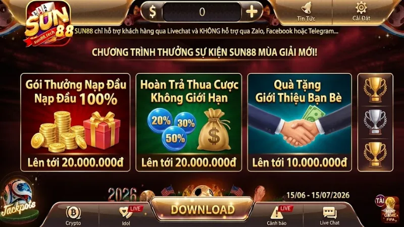 Khuyến mãi SUN88 luôn thu hút người chơi